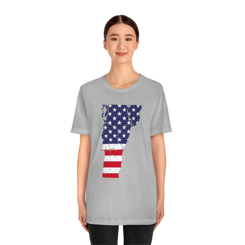 Vermont American Flag collection has tee shirts, mugs, reusable bags, and other apparel and gifts. All proceeds goes to help build the Finding New England brand and get our website up and going. Free shipping on all products. 