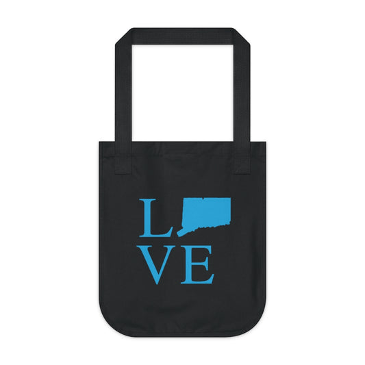 Connecticut Love Organic Canvas Tote Bag