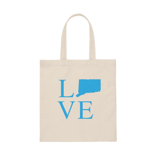Connecticut Love Canvas Tote Bag