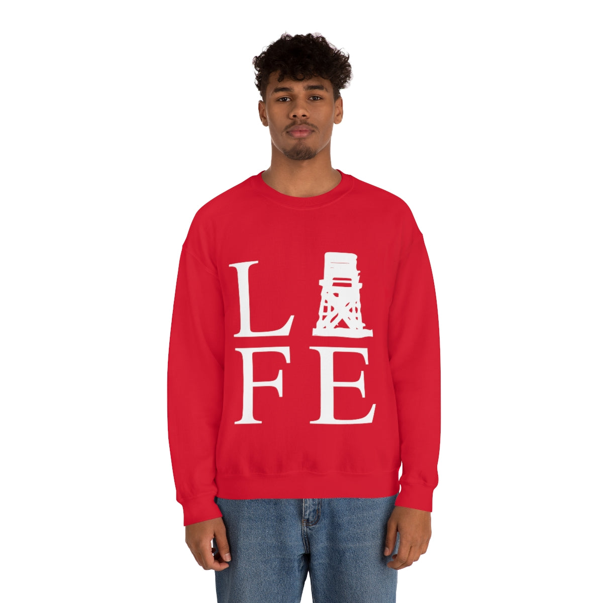 Fairfield Life (front) Unisex Heavy Blend™ Crewneck Sweatshirt