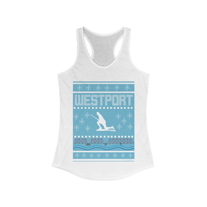 westport ct / connecticut ugly christmas sweater womens tank top shirt 