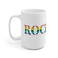 Rockland Rainbow White Ceramic Mug