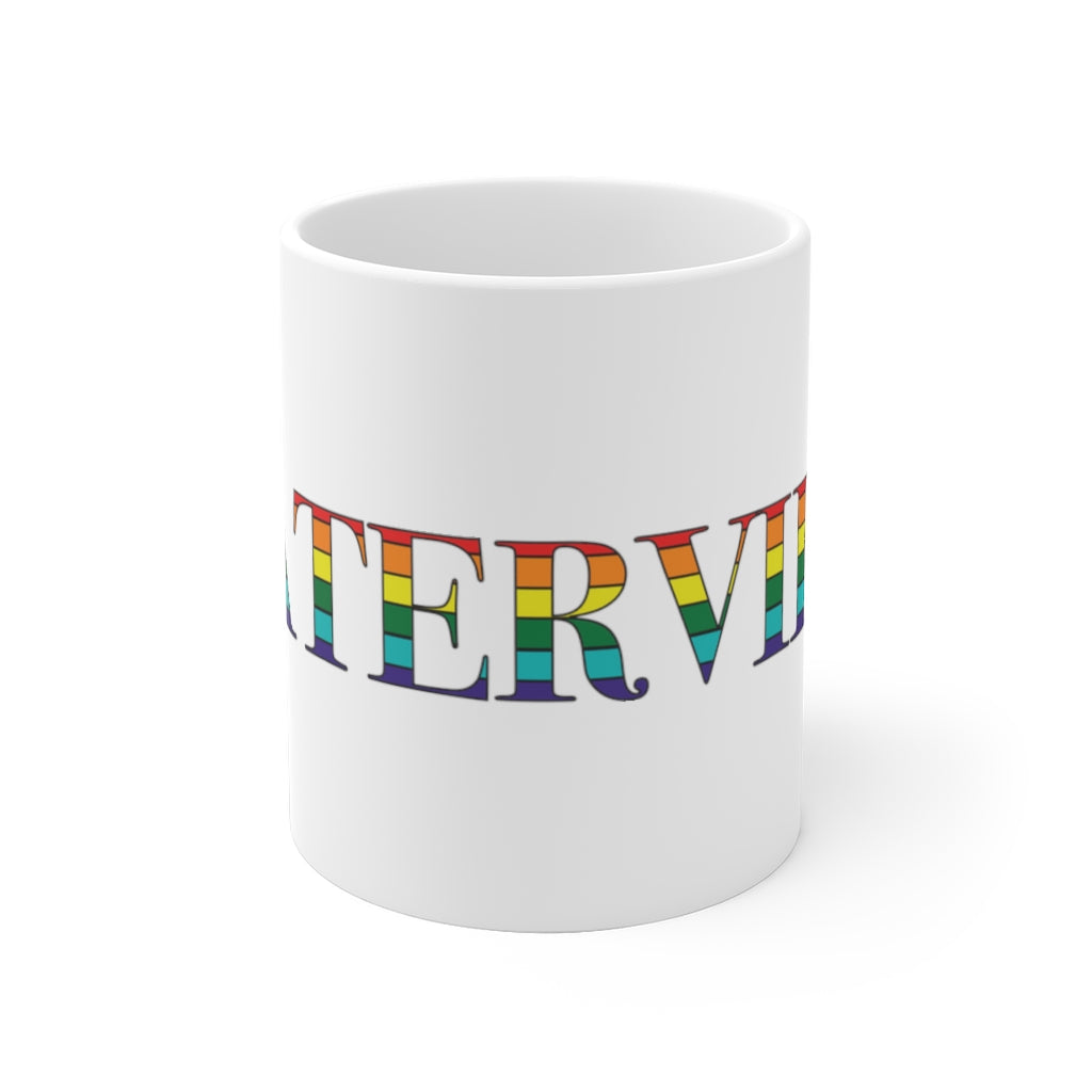 Waterville Rainbow White Ceramic Mug