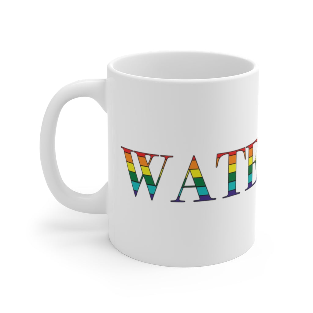 Waterville Rainbow White Ceramic Mug