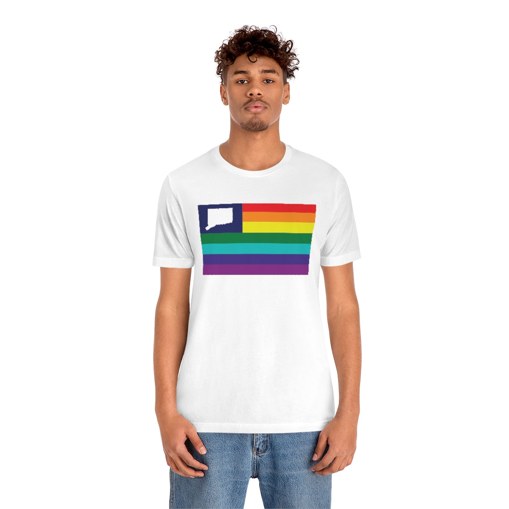 Connecticut Pride Flag Unisex Jersey Short Sleeve Tee