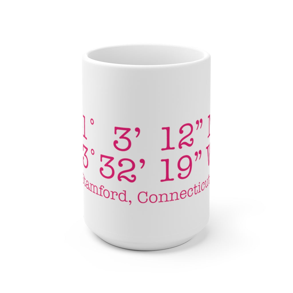 Stamford Coordinates White Ceramic Mug