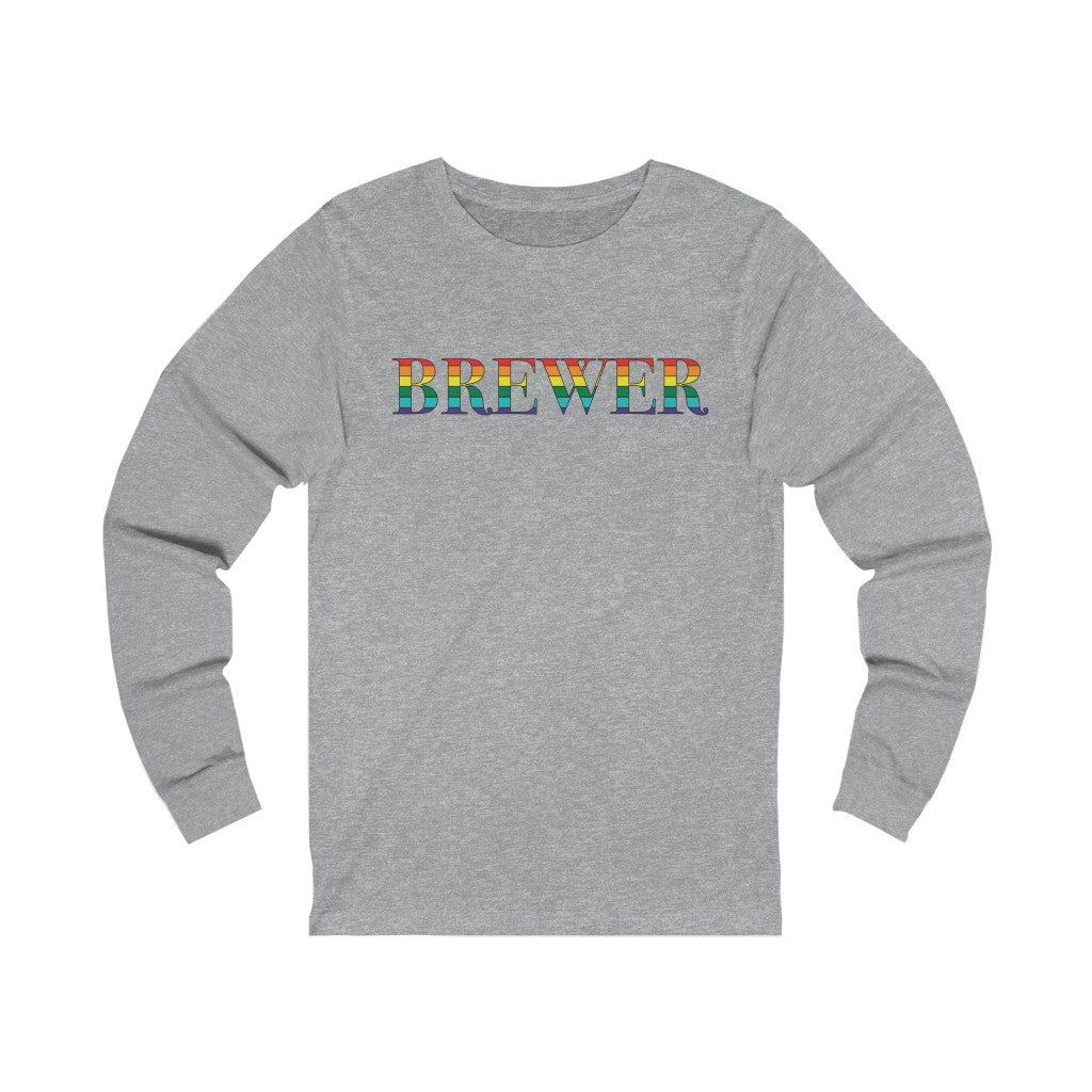 Brewer Rainbow Unisex Jersey Long Sleeve Tee