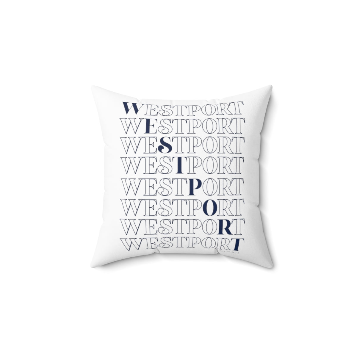 Westport On Repeat Spun Polyester Square Pillow