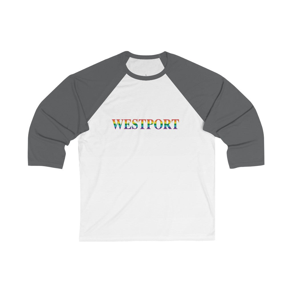 Westport Rainbow Unisex 3\4 Sleeve Baseball Tee