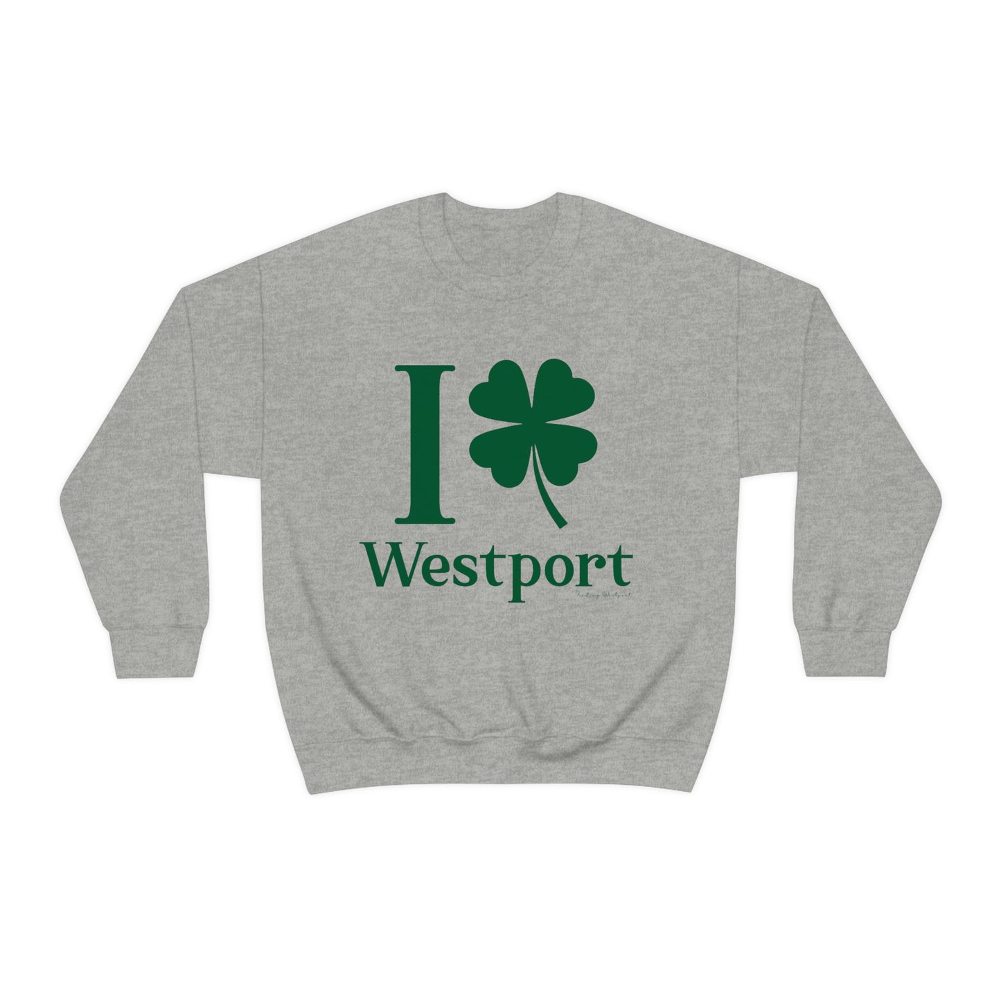 I Clover Westport (Green) Unisex Heavy Blend™ Crewneck Sweatshirt