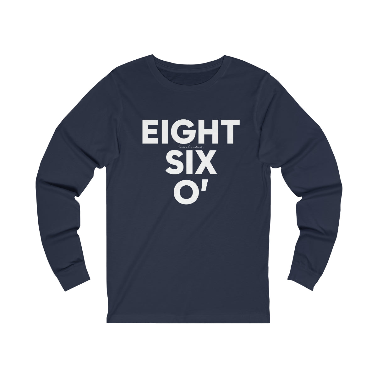 eight six oh / ct / connecticut long sleeve tee shirt 