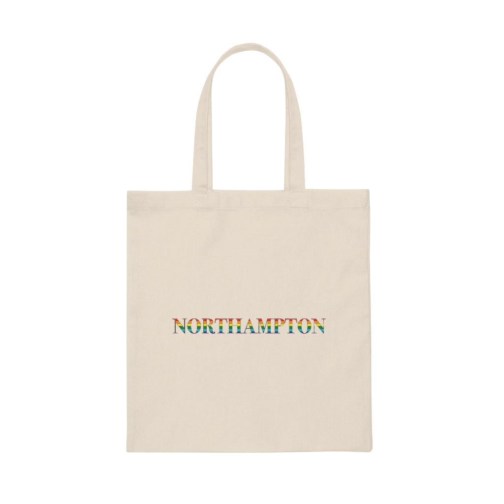 Northampton Rainbow Canvas Tote Bag