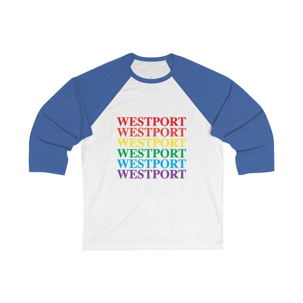 Westport Pride Unisex 3\4 Sleeve Baseball Tee