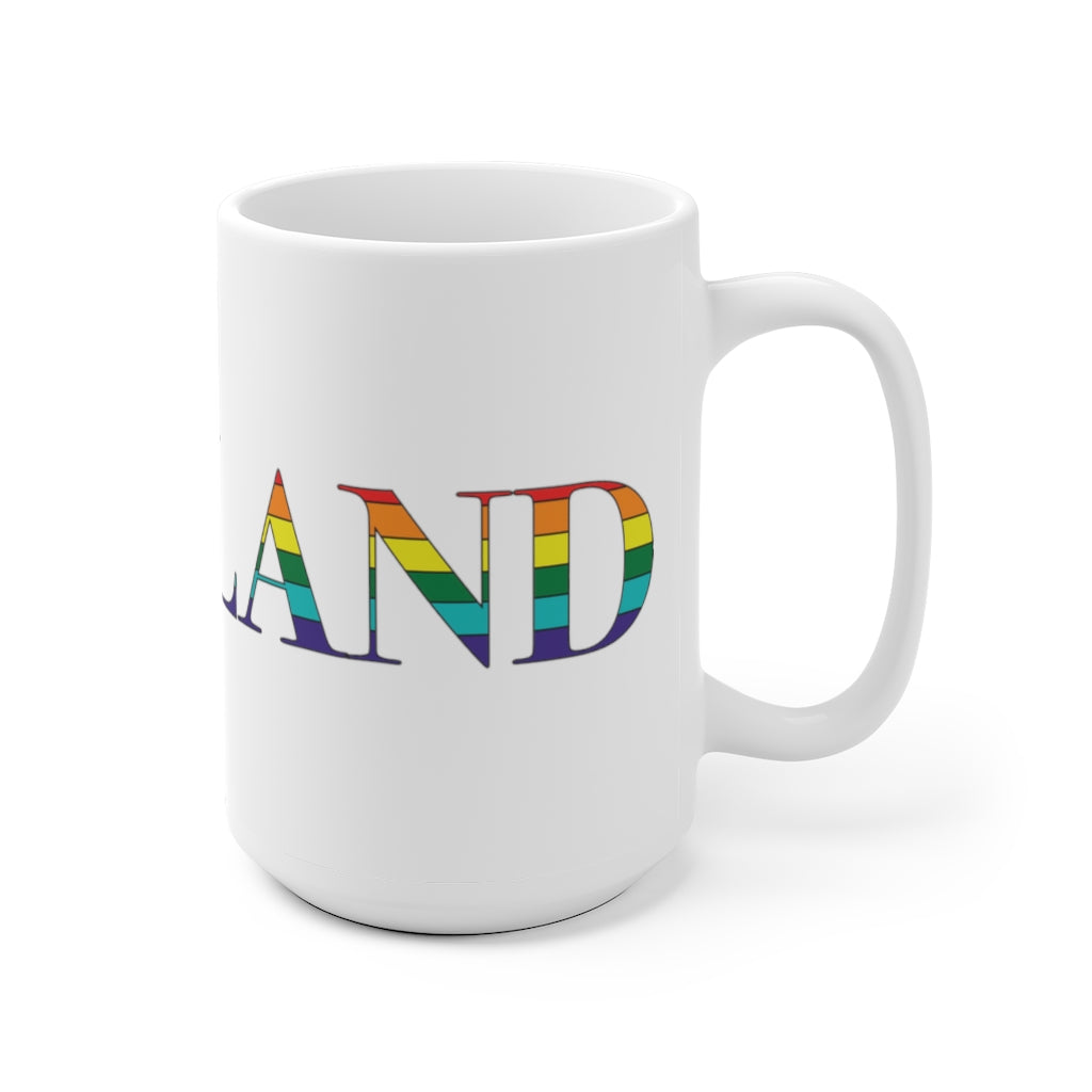 Portland Maine Rainbow  White Ceramic Mug