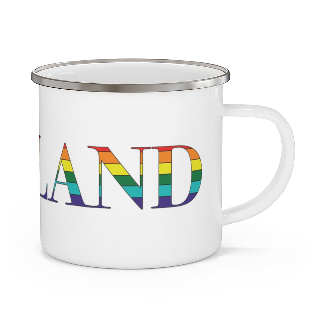 Portland Rainbow  Pride Enamel Camping Mug