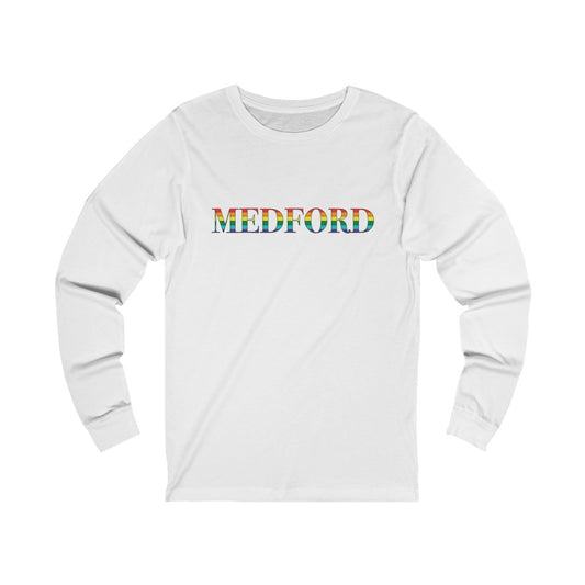 Medford Rainbow Unisex Jersey Long Sleeve Tee
