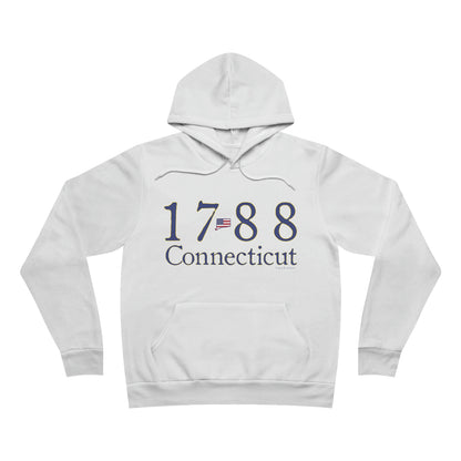 1788 Connecticut American Flag Unisex Sponge Fleece Pullover Hoodie