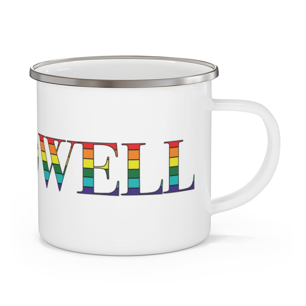 Hallowell Rainbow Enamel Camping Mug