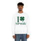 I Clover Norwalk (Green)  Unisex Heavy Blend™ Crewneck Sweatshirt