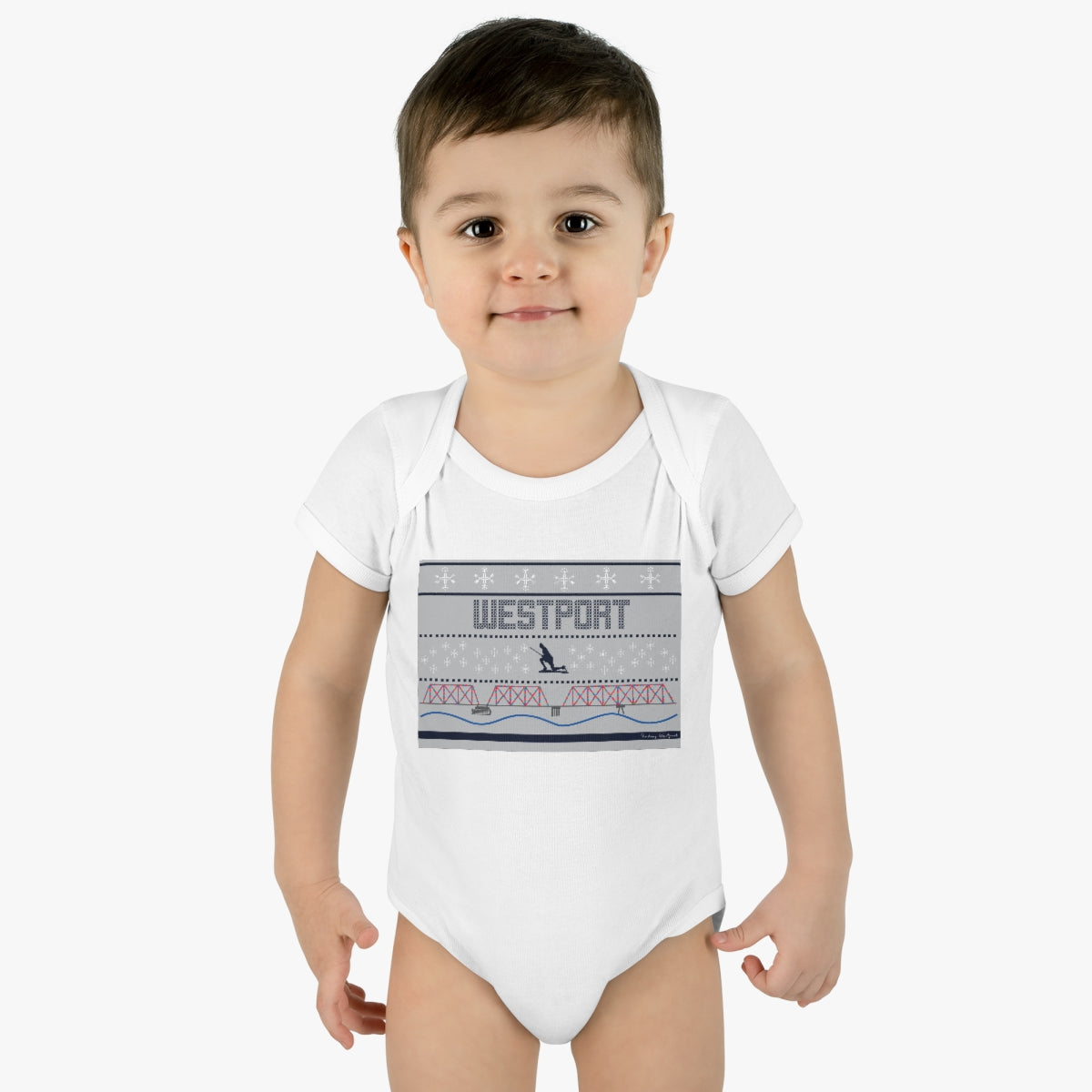 Westport Ugly Holiday Infant Baby Rib Bodysuit