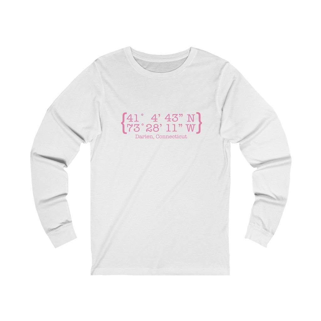 darien ct / connecticut long sleeve tee shirt