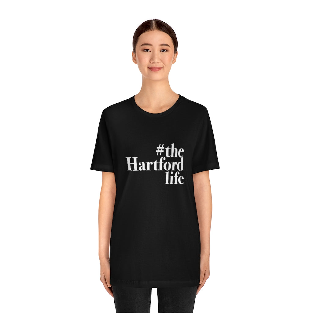  #thehartfordlife Unisex Jersey Short Sleeve Tee  Proceeds help grow Finding Connecticut's website and brand.   Click here to go back to our home page. 