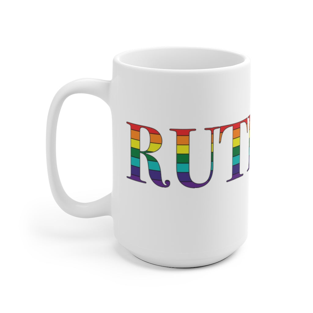 Rutland Rainbow White Ceramic Mug