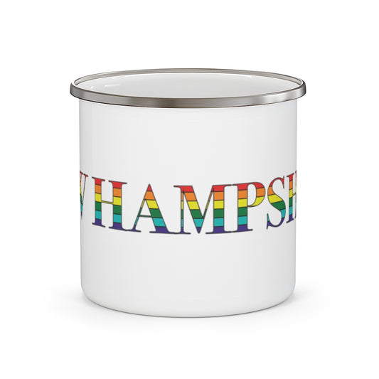 New Hampshire Rainbow Enamel Camping Mug