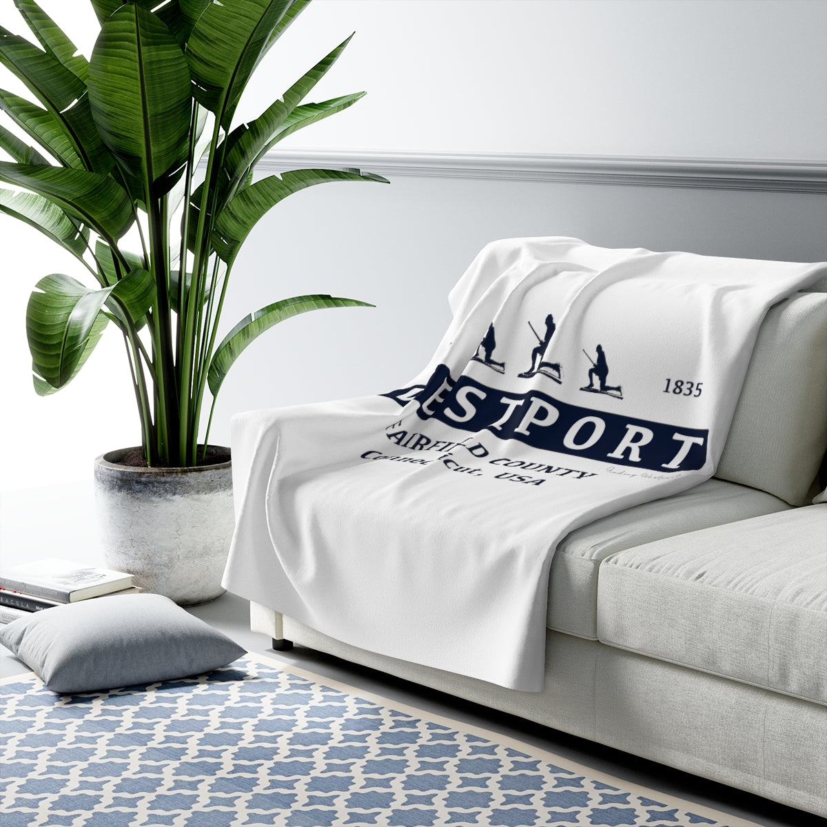 Westport Est. Sherpa Fleece Blanket