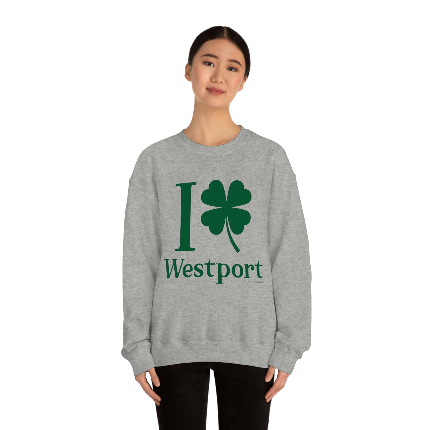 I Clover Westport (Green) Unisex Heavy Blend™ Crewneck Sweatshirt