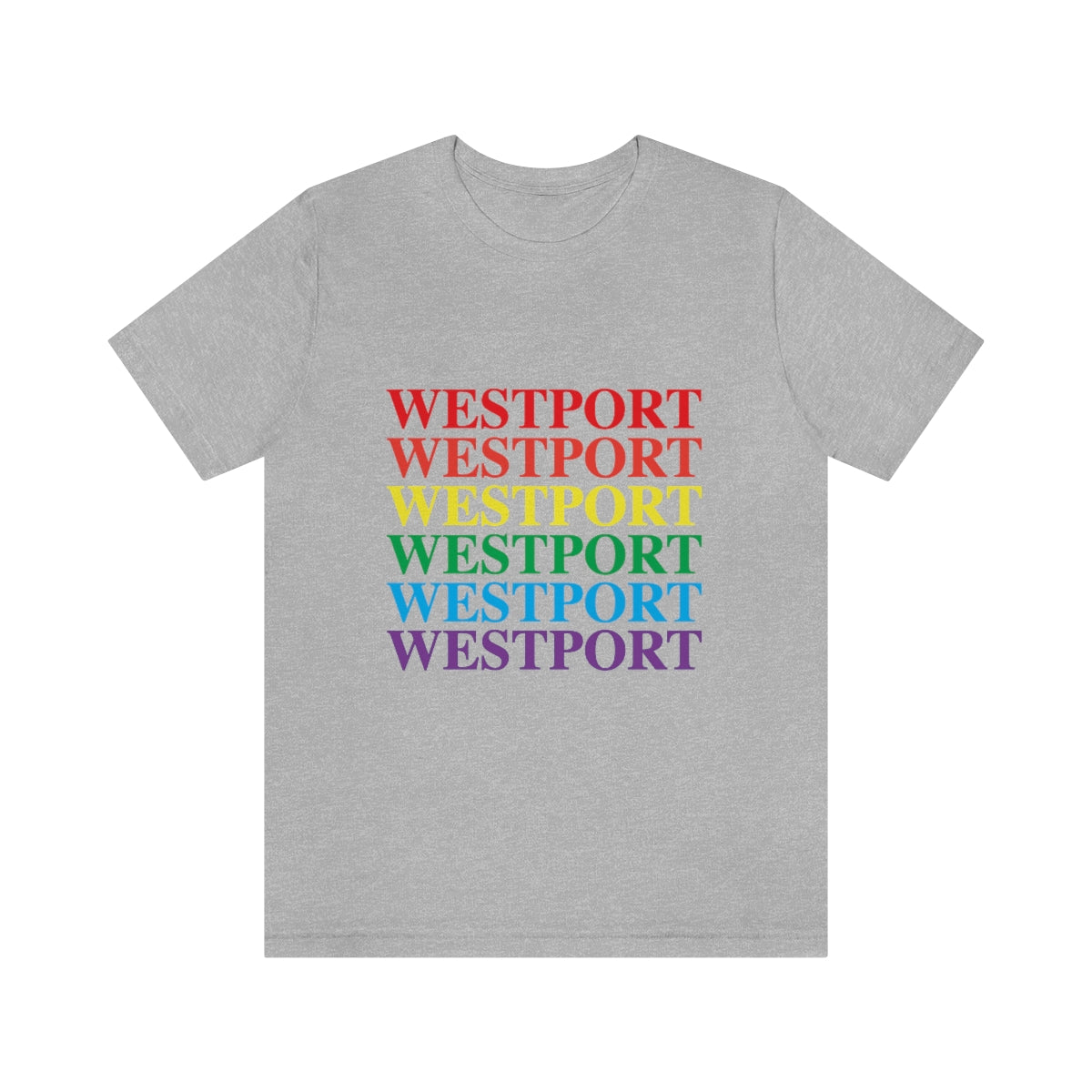 westport ct / connectiuct pride unisex tee shirt