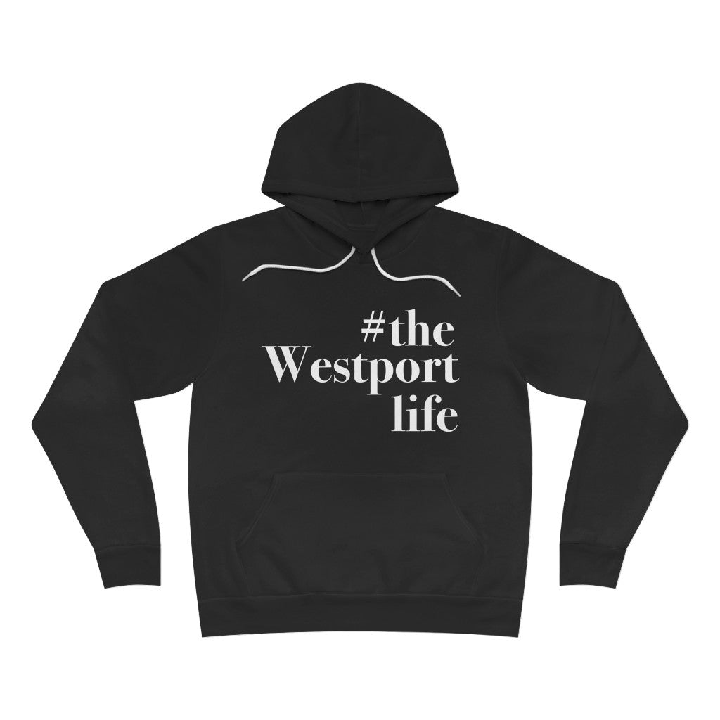 #thewestportlife Unisex Sponge Fleece Pullover Hoodie  Do you live the #thewestportlife? Living the #thewestportlife is a lifestyle and proudly show it off the world that your beach of choice is Compo Beach and you support the local lifestyle.  Free USA shipping on all products.  Proceeds of this collection goes to help grow Finding Westport and Finding Connecticut’s brand.