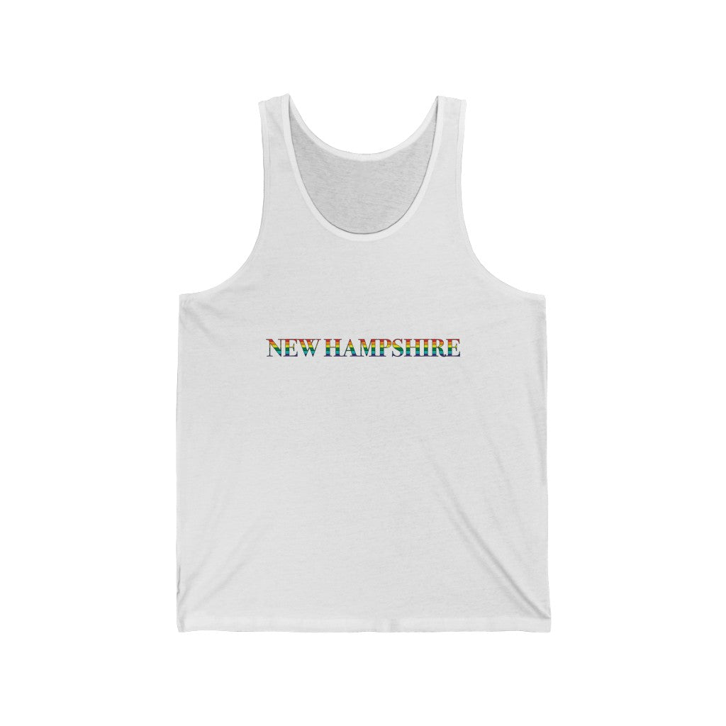 New Hampshire Rainbow Unisex Jersey Tank