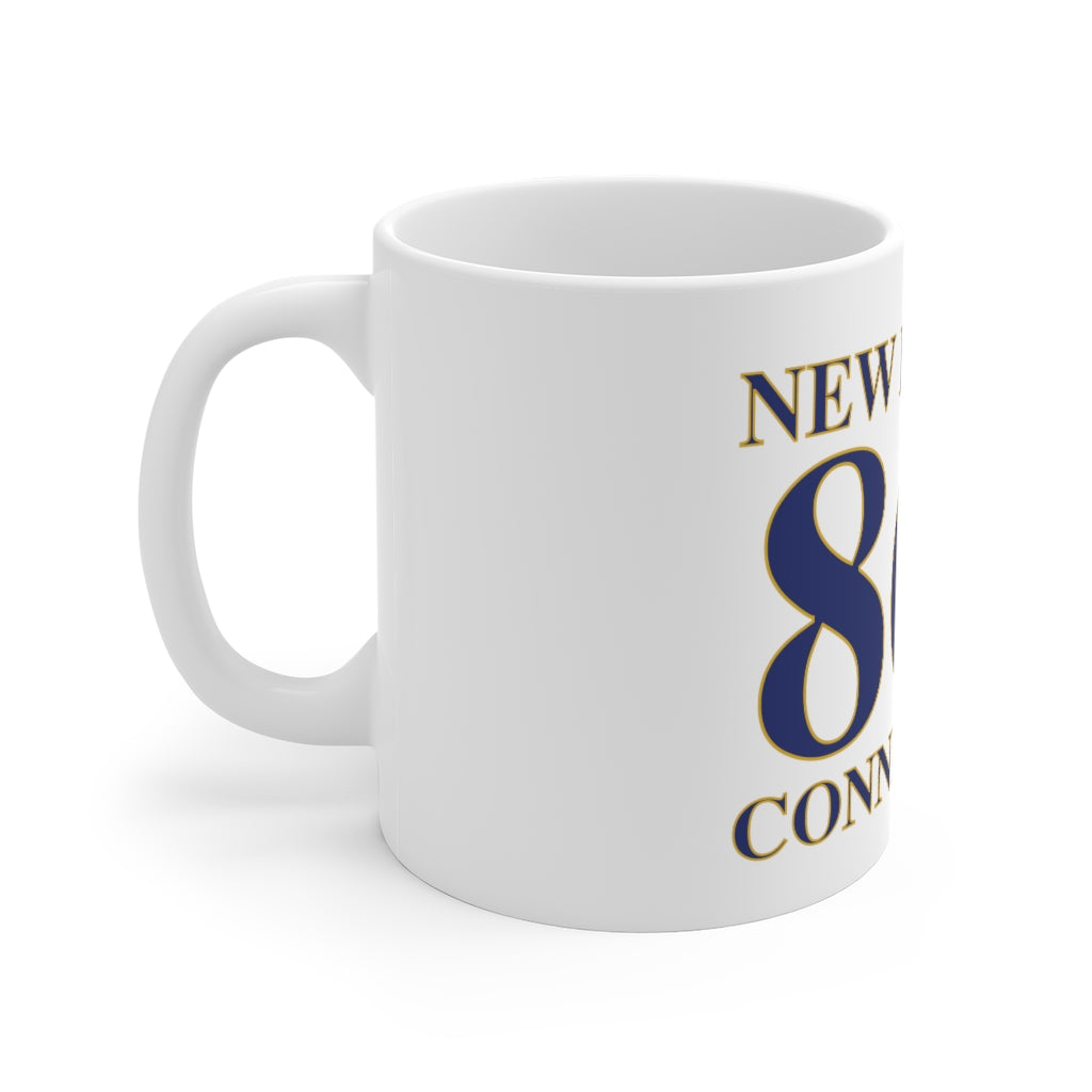 New Britain 860 Connecticut White Ceramic Mug