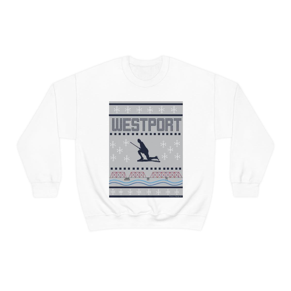 westport ct / connecticut ugly christmas sweater sweatshirt 