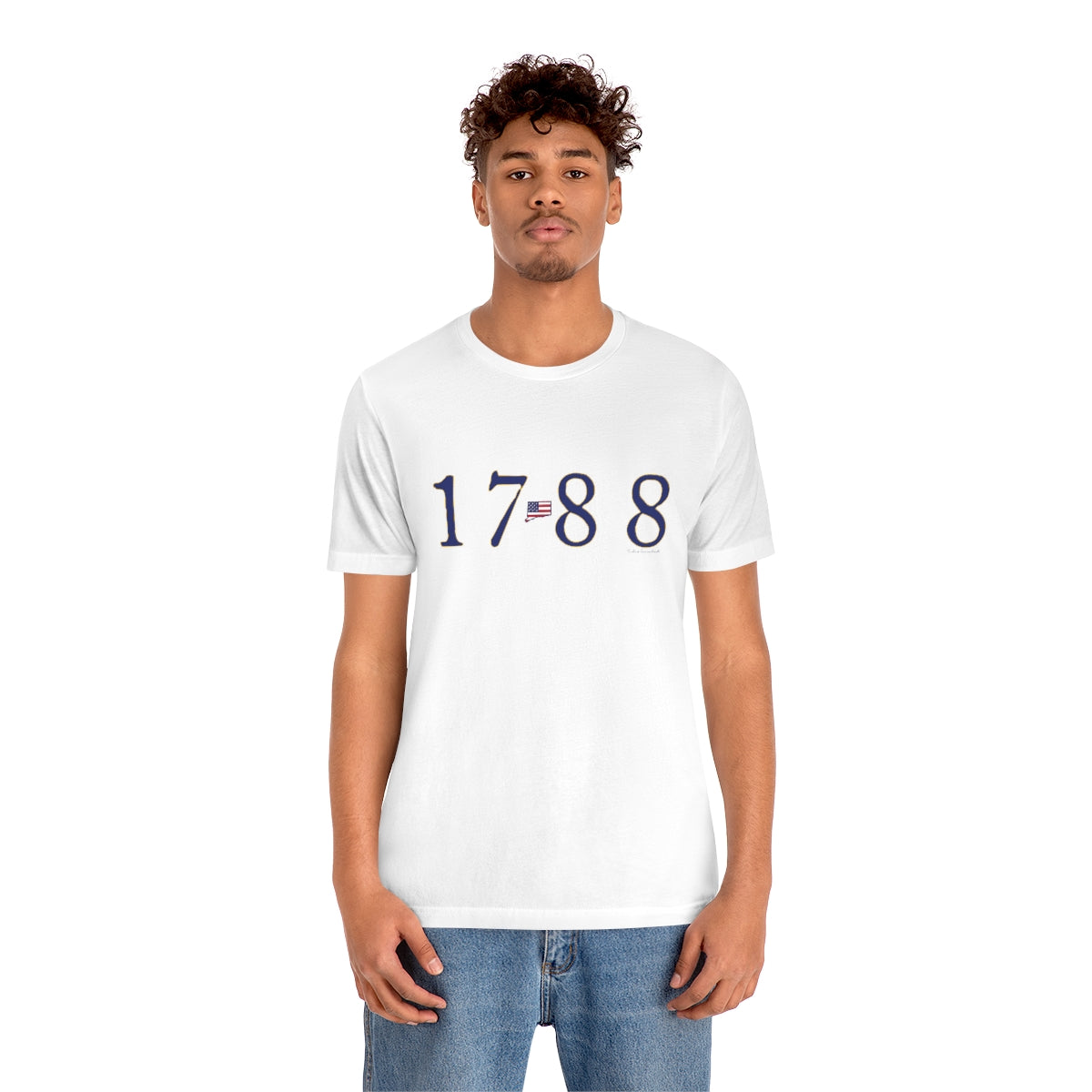 1788 Connecticut - Blue Unisex Jersey Short Sleeve Tee