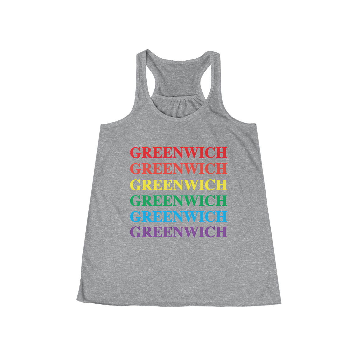 Greenwich Pride Women's Flowy Racerback Tank