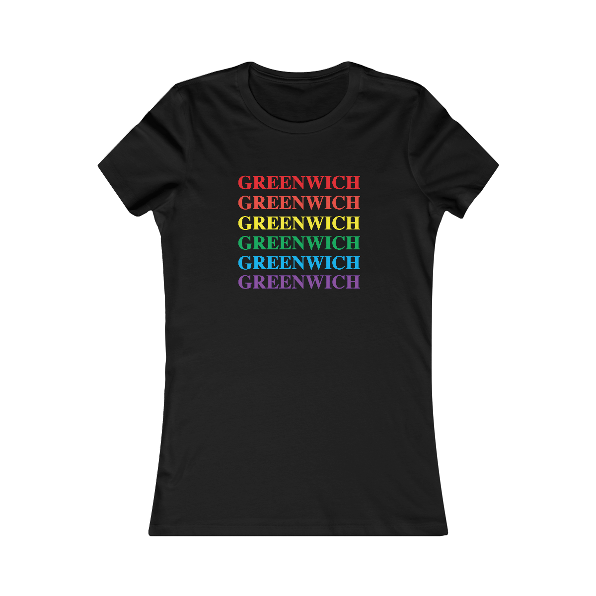 greenwich ct pride women's tee shirt 