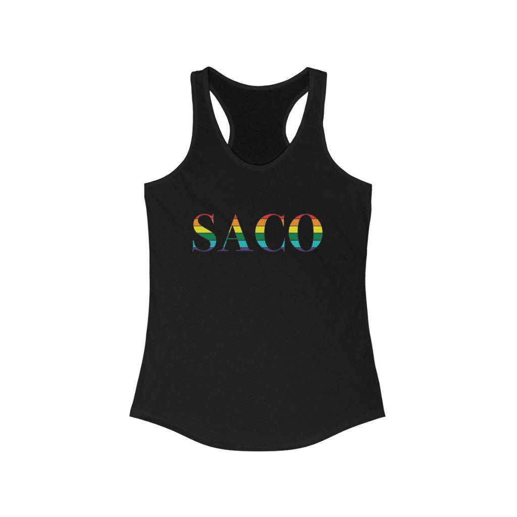 Saco Rainbow Women's Ideal Racerback Tank