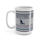 Westport Ugly Holiday Blue / White  Mug 15oz