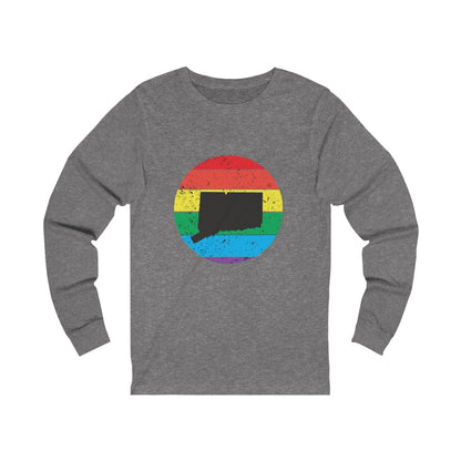 Connecticut Rainbow Unisex Jersey Long Sleeve Tee