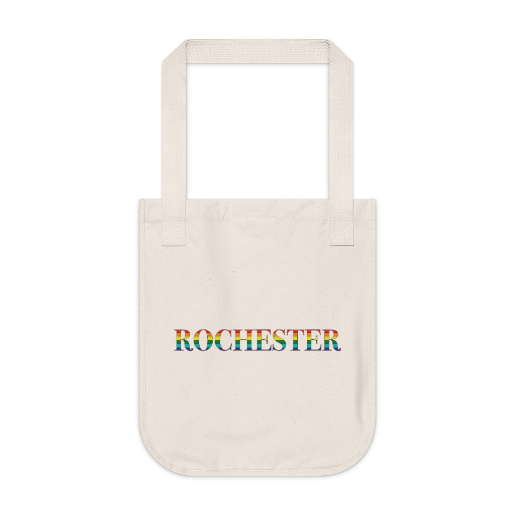 Rochester Rainbow Organic Canvas Tote Bag