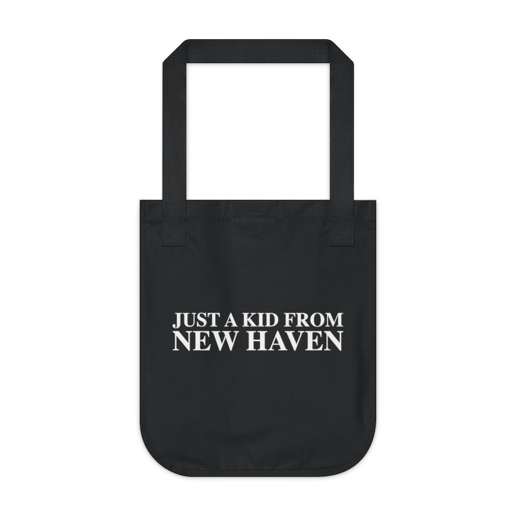 Just a kid from New Haven Canvas Tote Bag