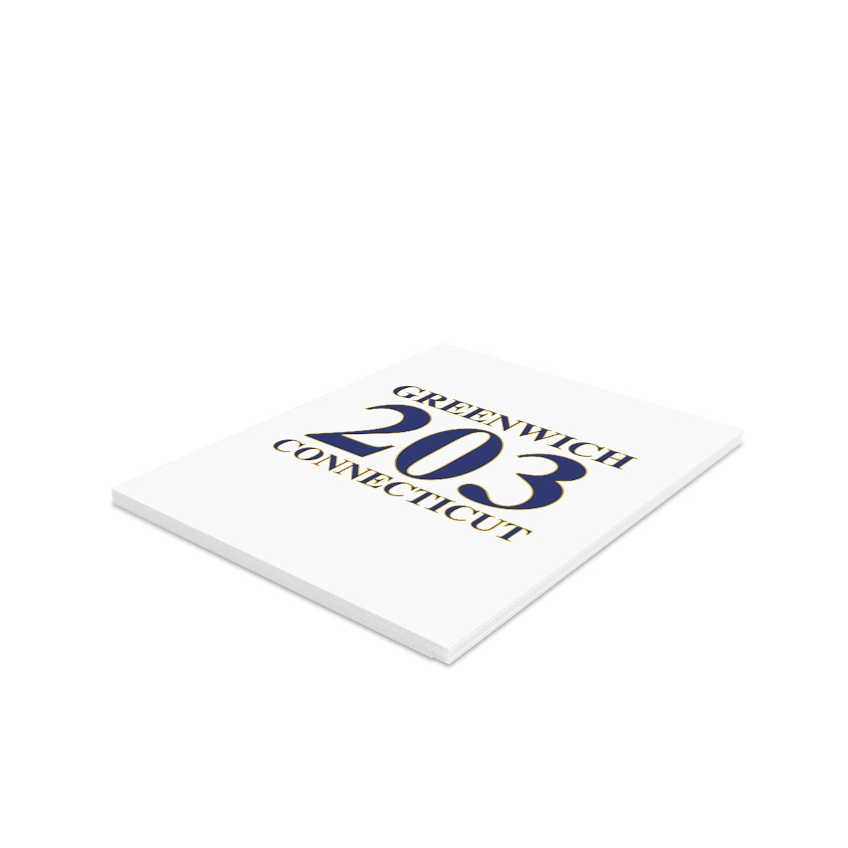 Greenwich 203 Connecticut Greeting Cards (8, 16, and 24 pcs)