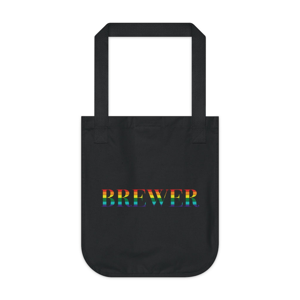 Brewer Rainbow Organic Canvas Tote Bag