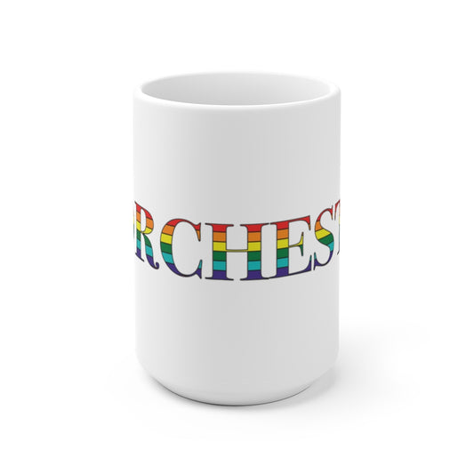 Worchester Rainbow White Ceramic Mug