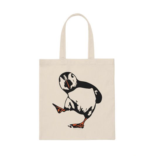 Puffin in step tote bag