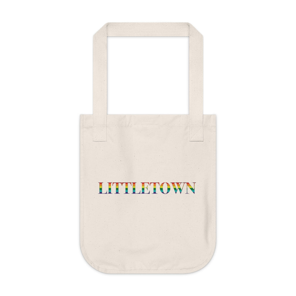 Littletown Rainbow Organic Canvas Tote Bag