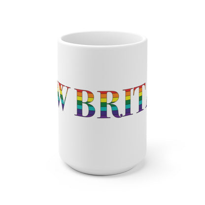 New Britain Rainbow White Ceramic Mug