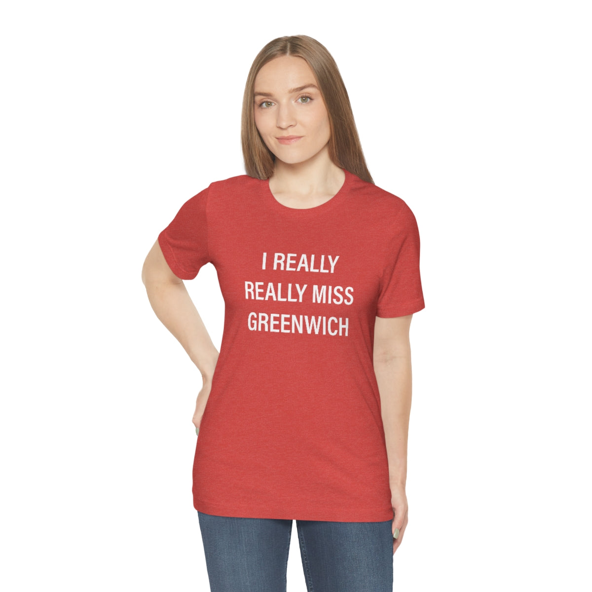 I Really Really Miss Greenwich Unisex Jersey Short Sleeve Tee